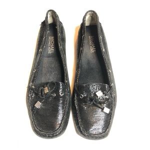 Michael Michael Kors black shine moccasins shoes